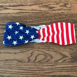 USA flag bandeau bikini top
